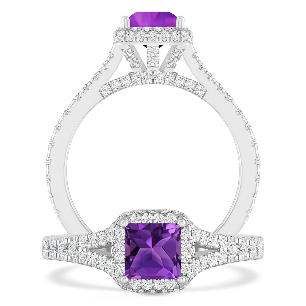 White Gold - Amethyst