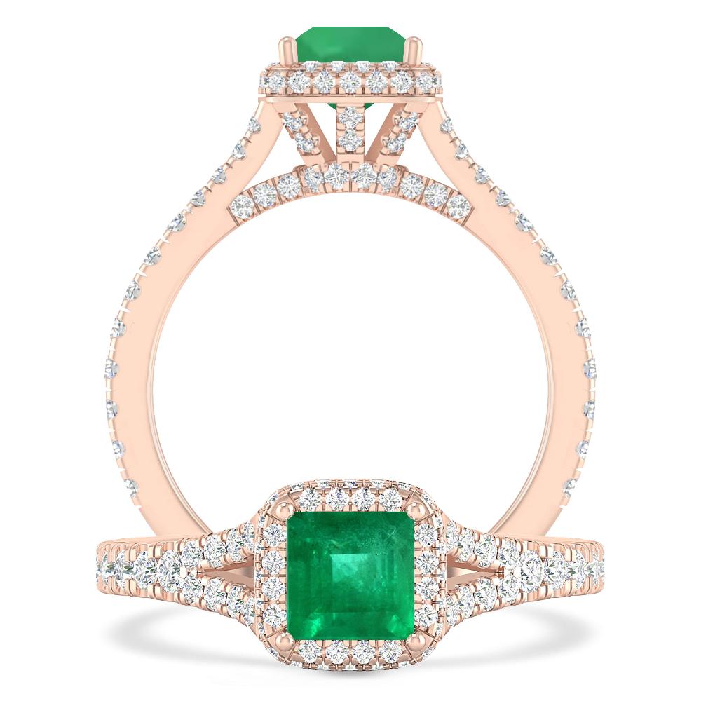 Rose Gold - Emerald