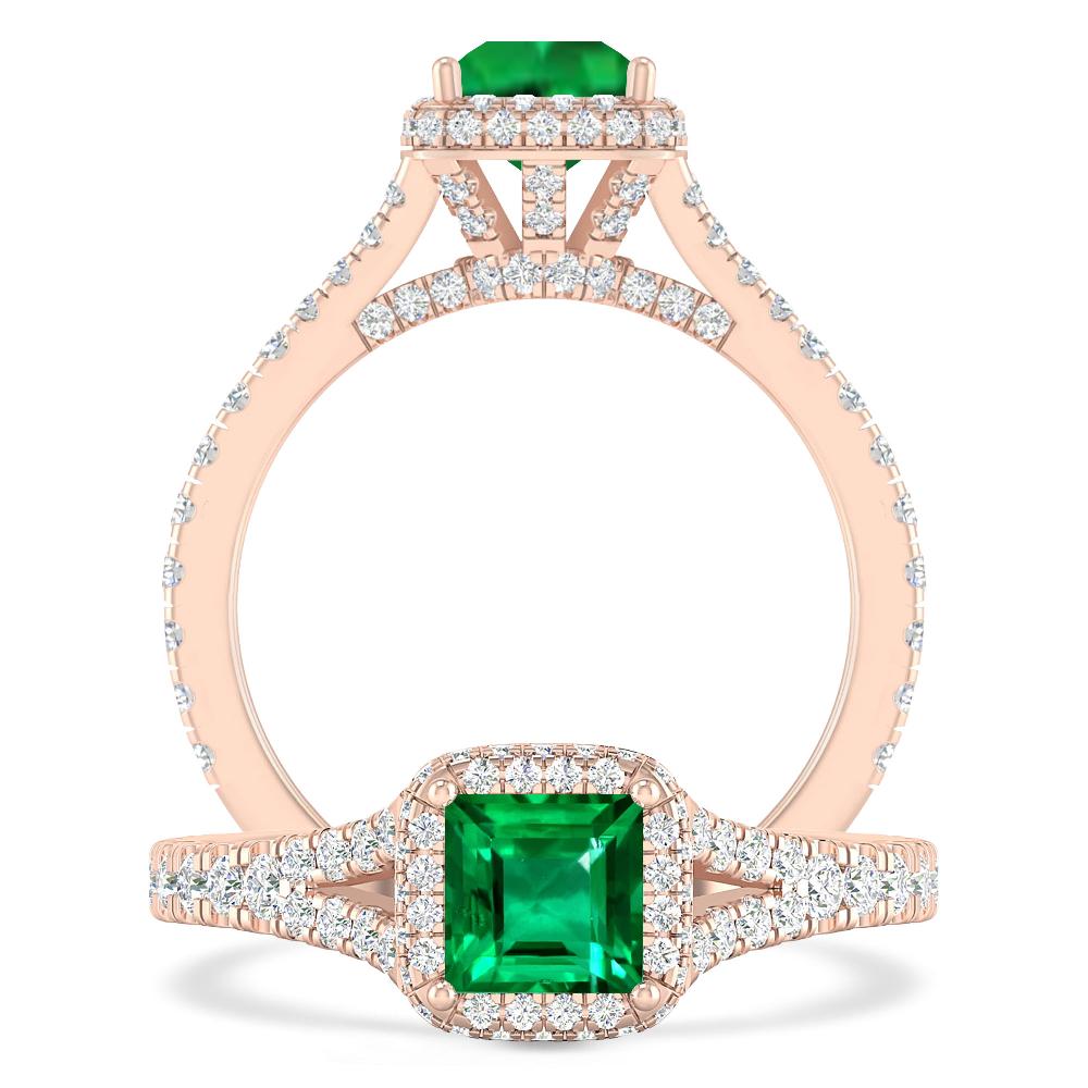 Rose Gold - Emerald