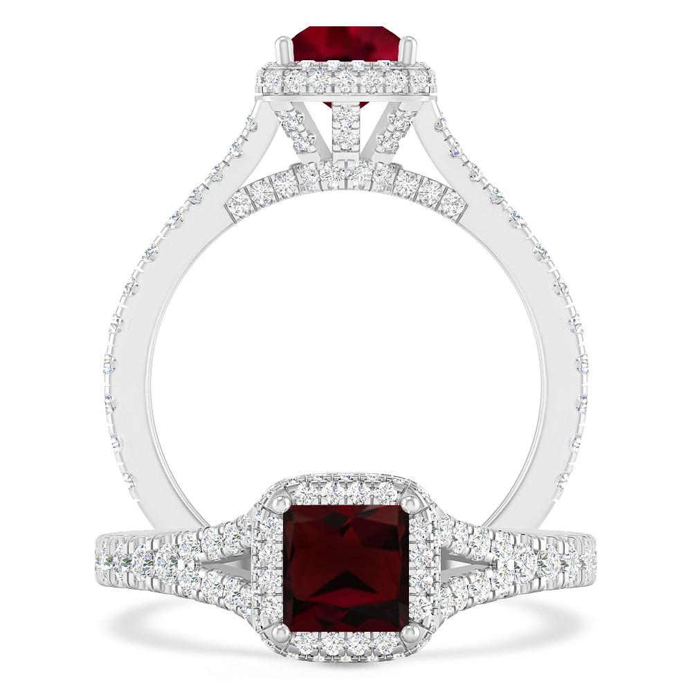 White Gold - Garnet