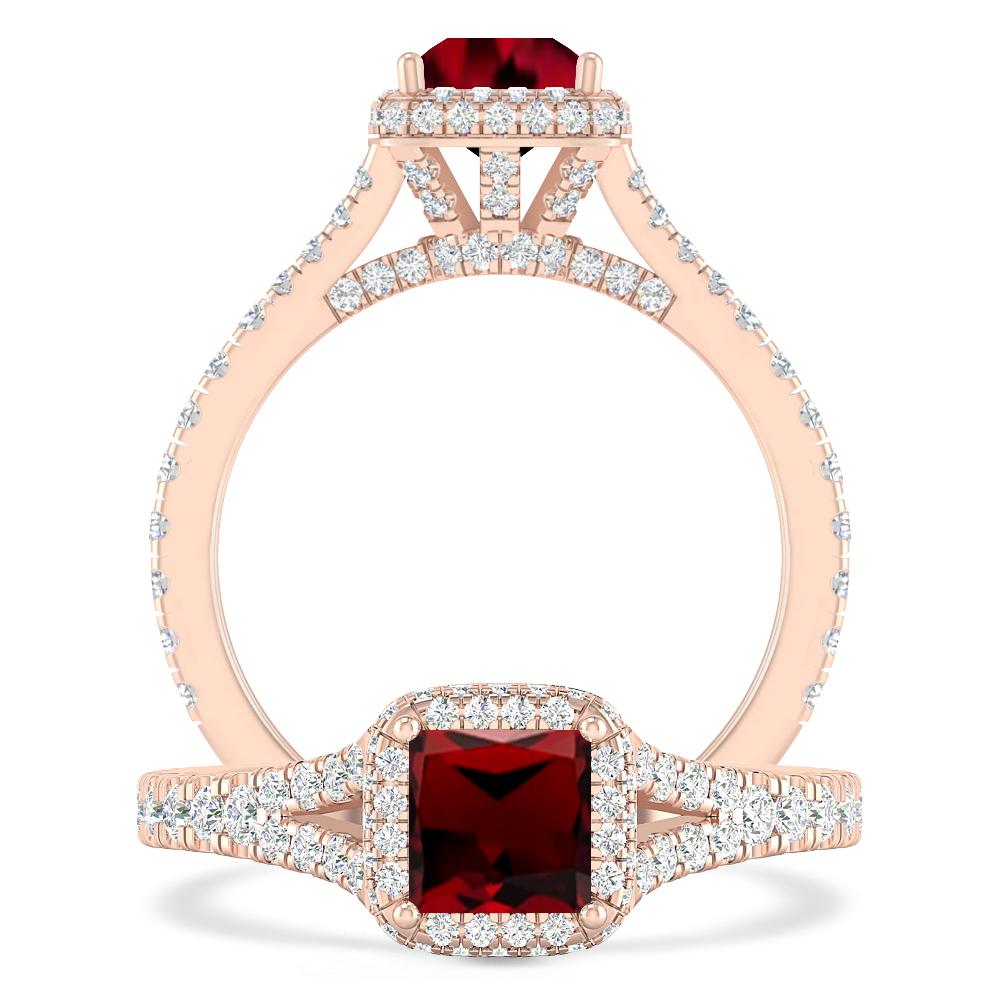 Rose Gold - Garnet