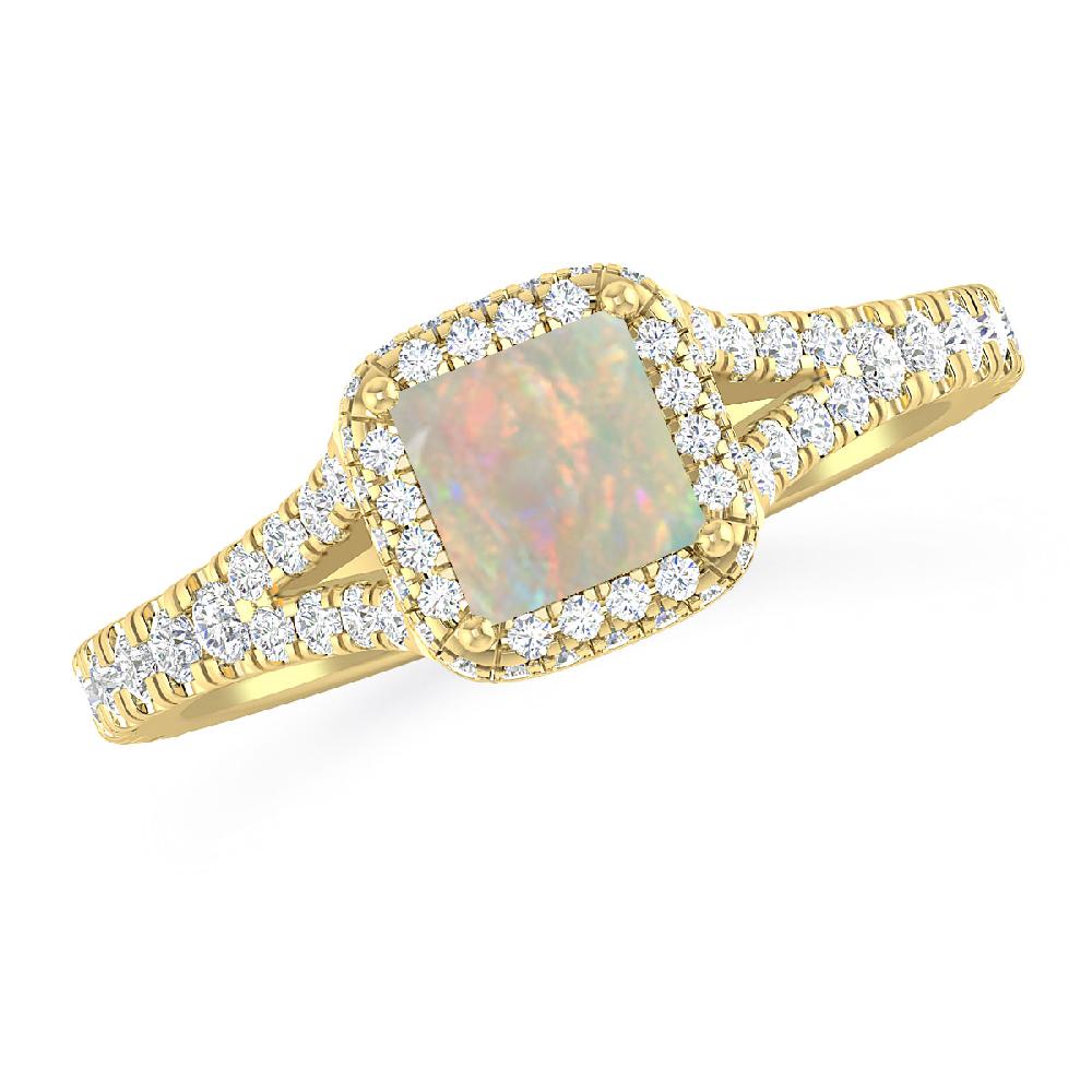 Yellow Gold - Opal