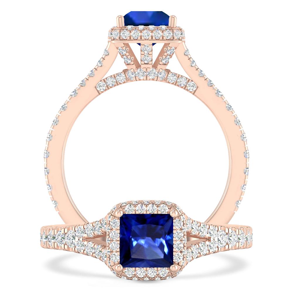 Rose Gold - Sapphire