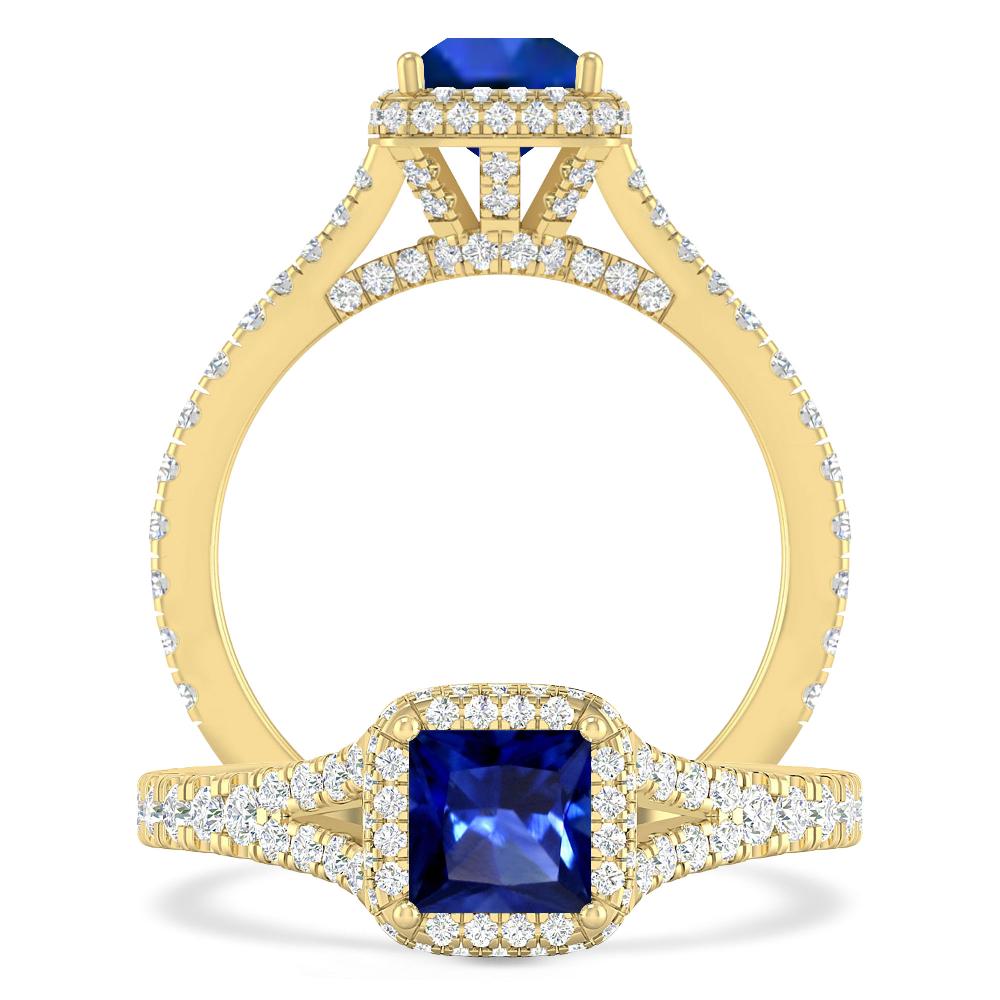 Yellow Gold - Sapphire