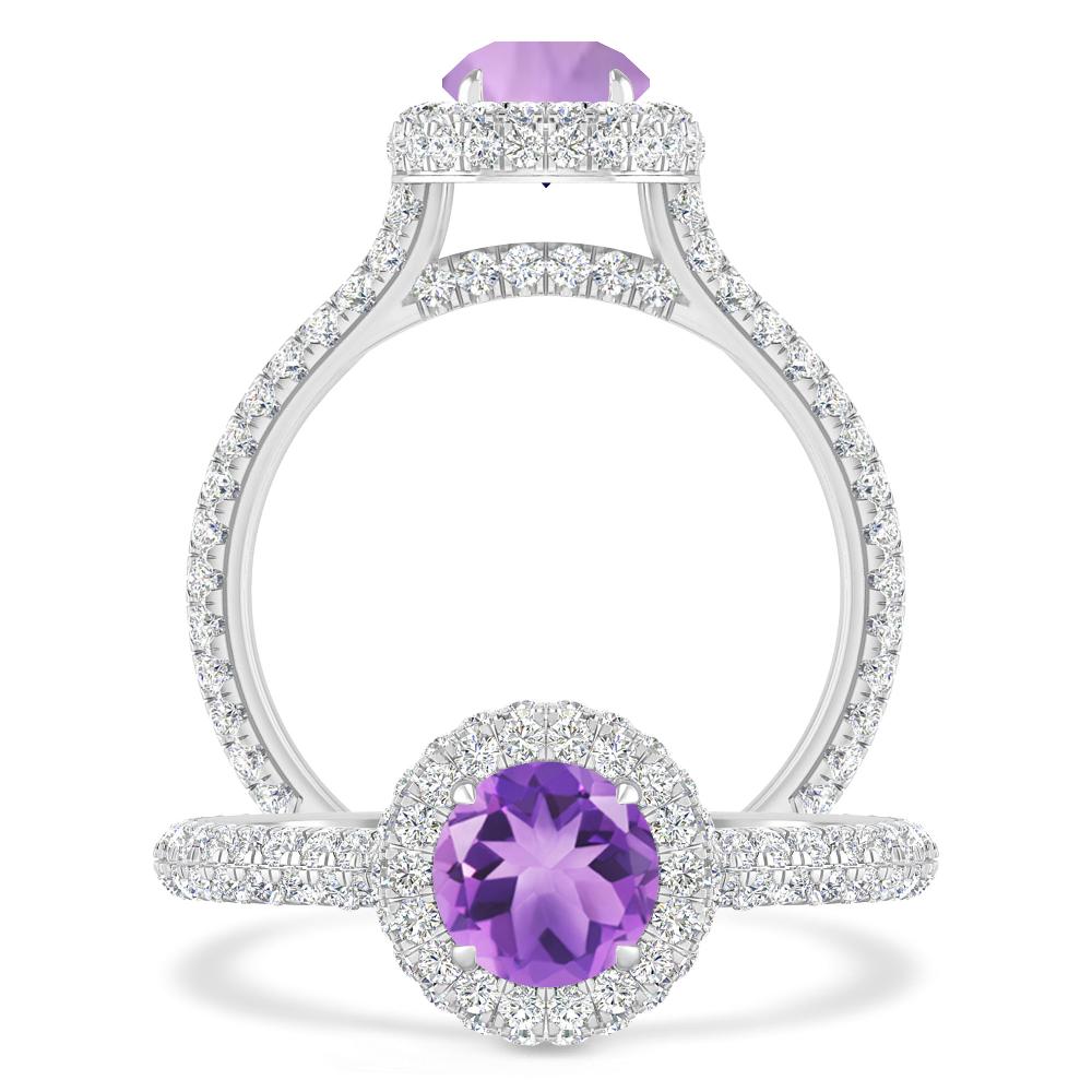 White Gold - Amethyst