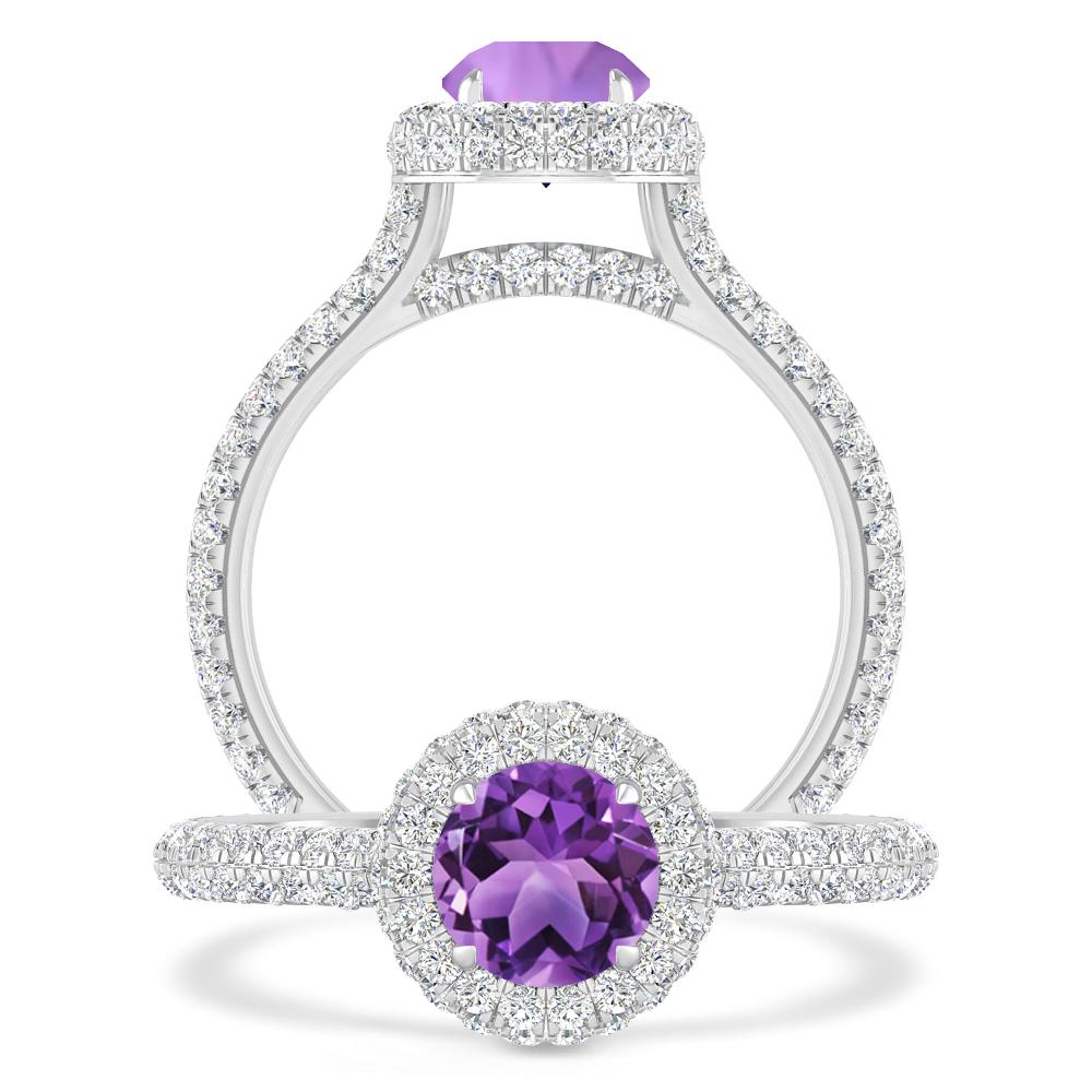 White Gold - Amethyst