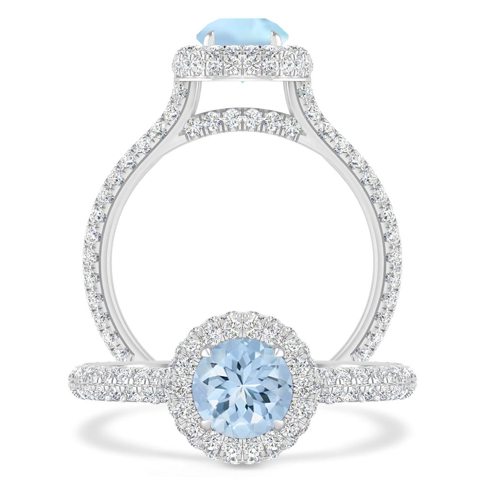 White Gold - Aquamarine