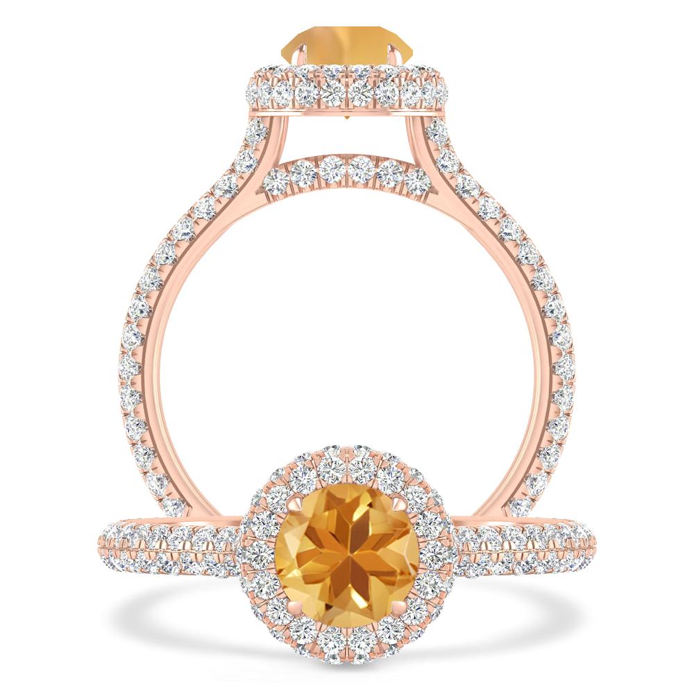 Rose Gold - Citrine