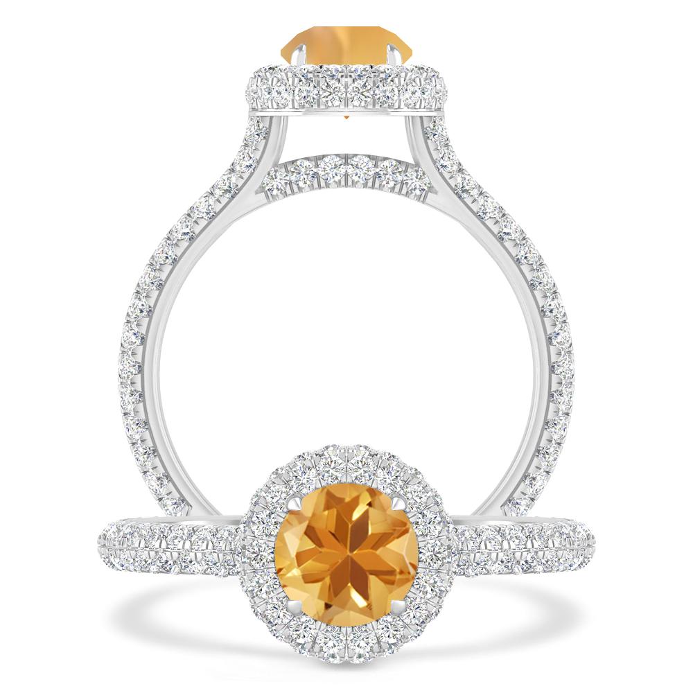 White Gold - Citrine