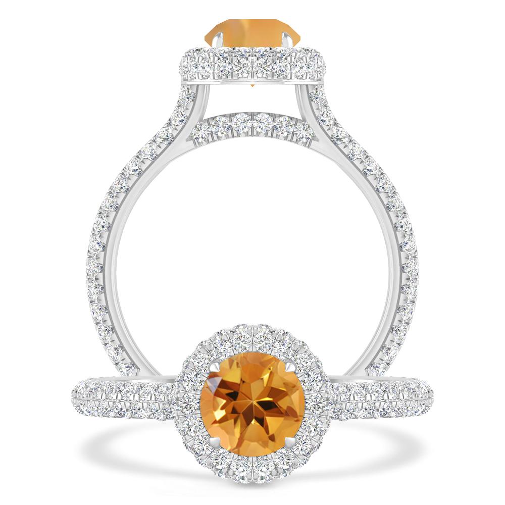 White Gold - Citrine