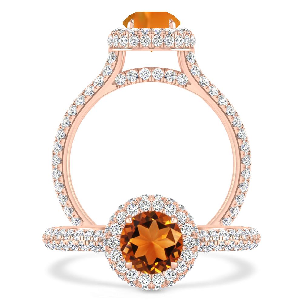 Rose Gold - Citrine