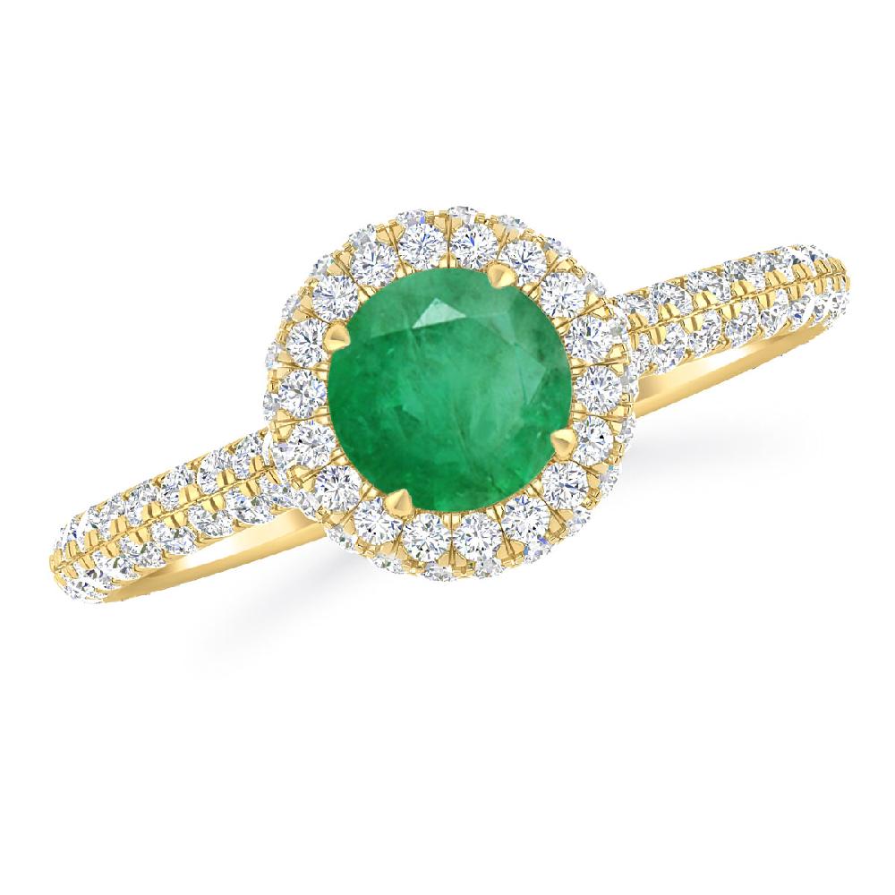 Yellow Gold - Emerald