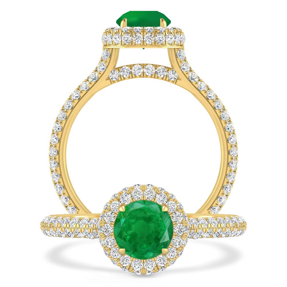 Yellow Gold - Emerald