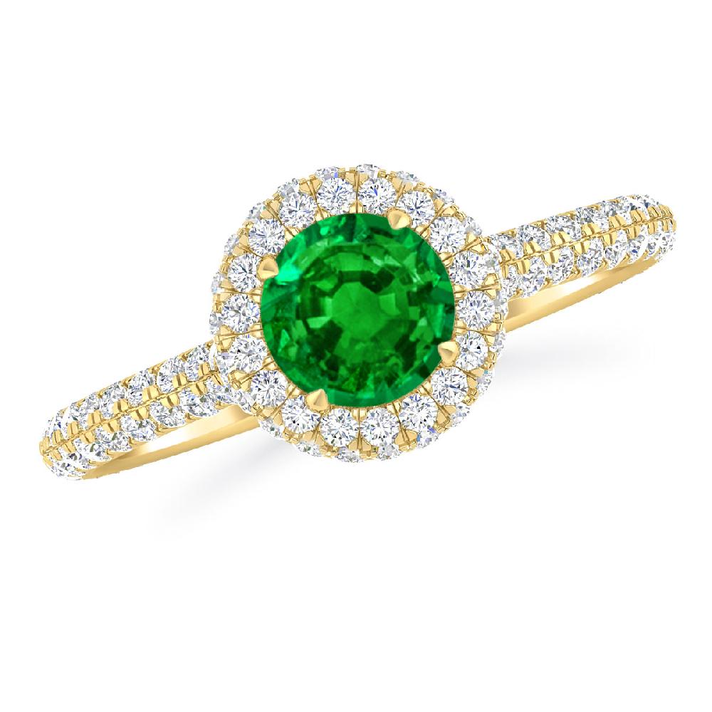 Yellow Gold - Emerald