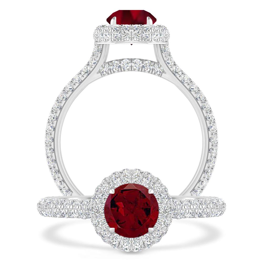 White Gold - Garnet