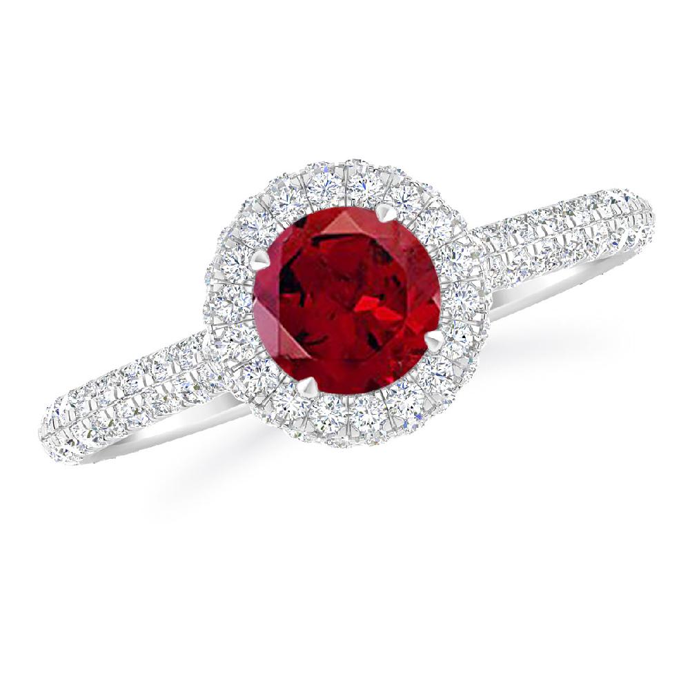 White Gold - Garnet