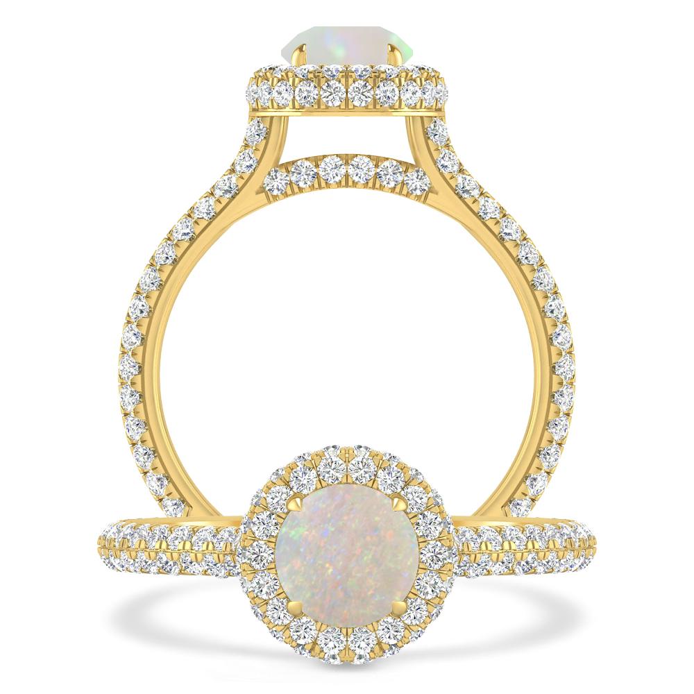 Yellow Gold - Opal