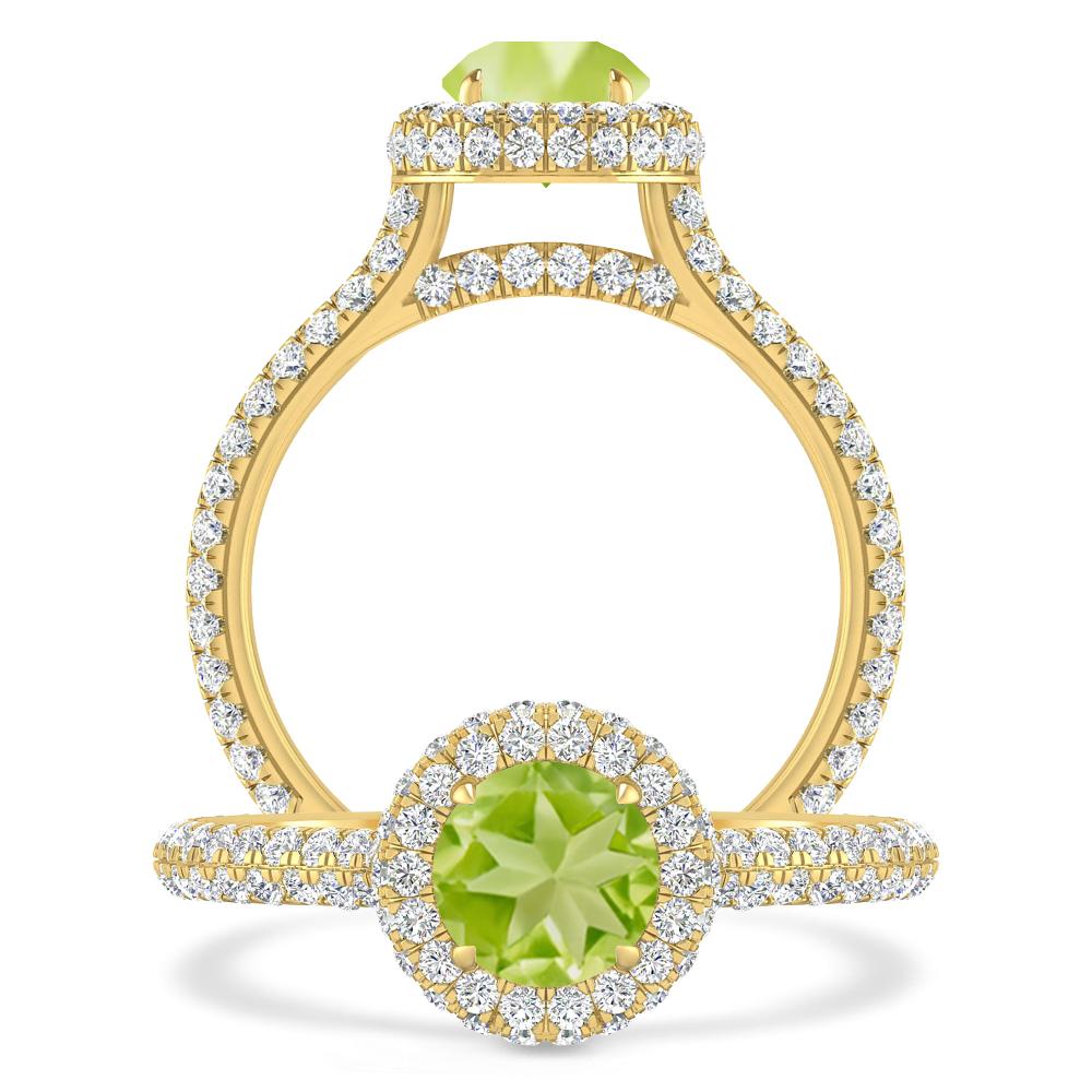 Yellow Gold - Peridot