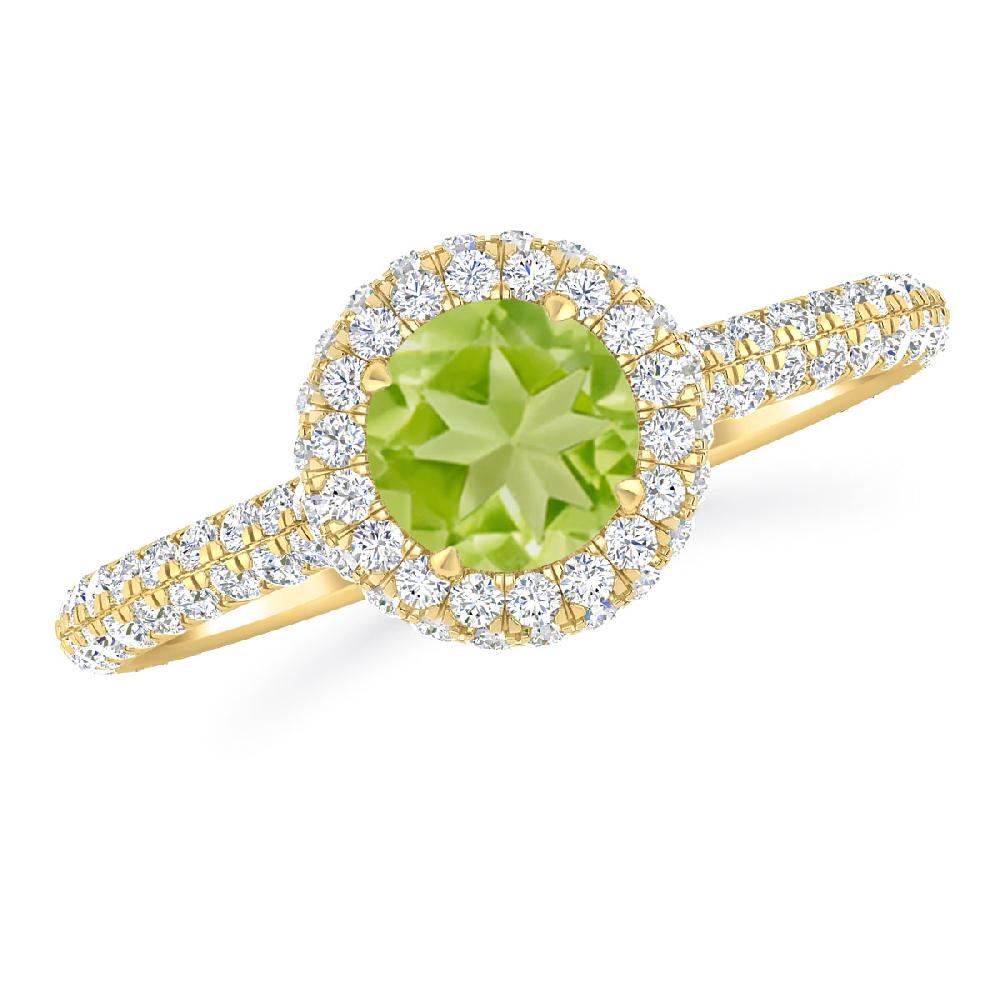 Yellow Gold - Peridot