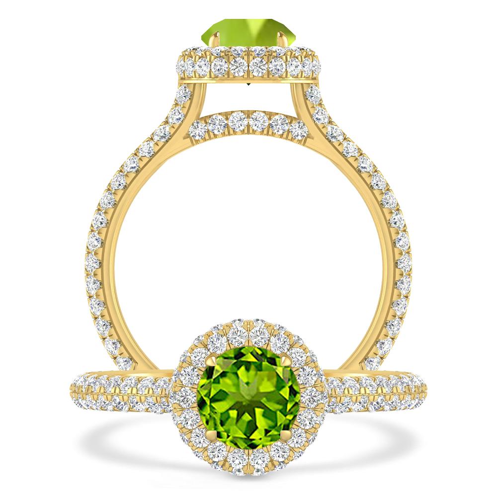 Yellow Gold - Peridot