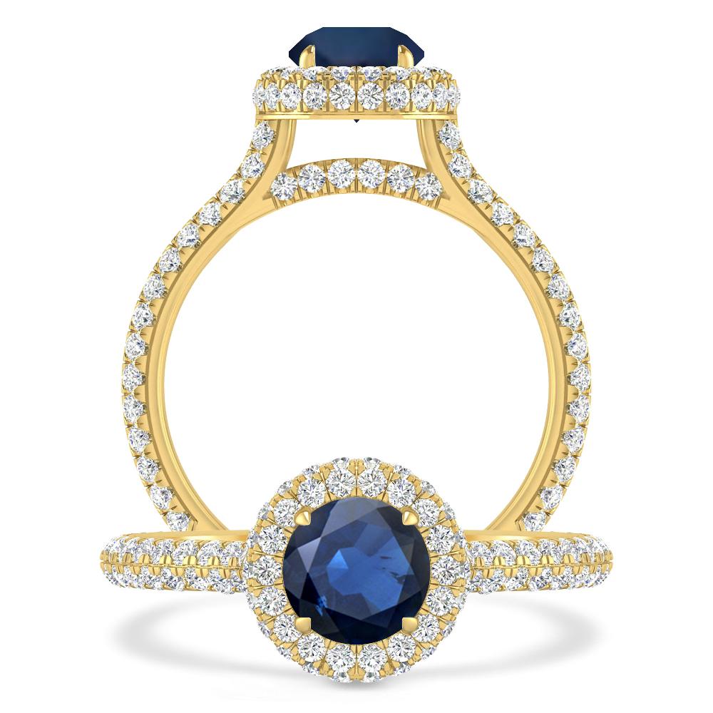 Yellow Gold - Sapphire