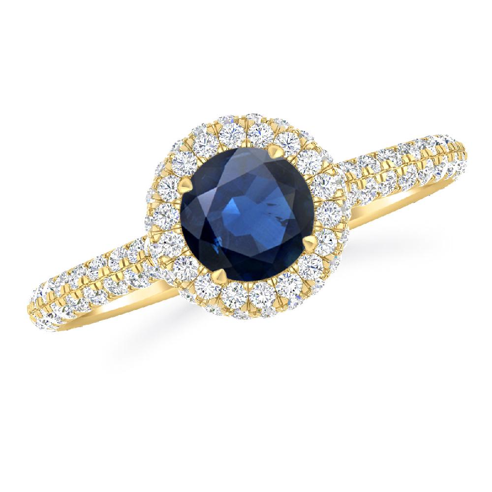 Yellow Gold - Sapphire