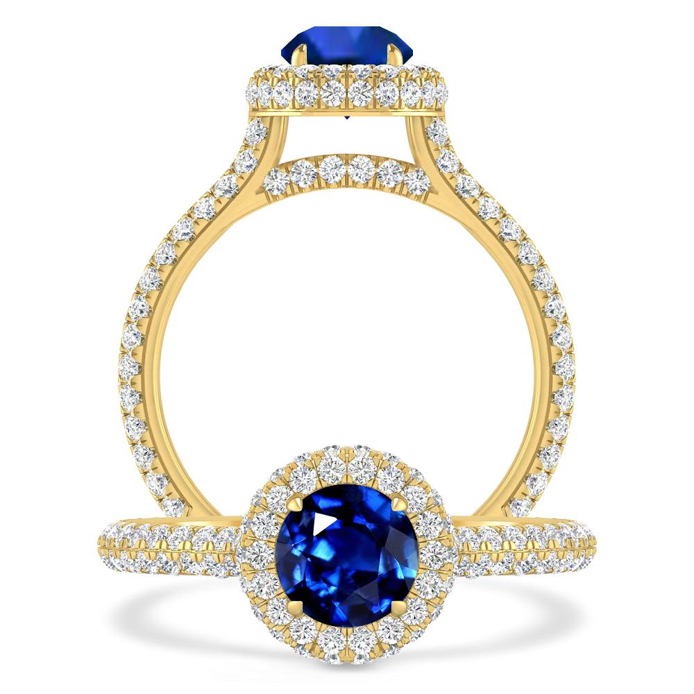 Yellow Gold - Sapphire