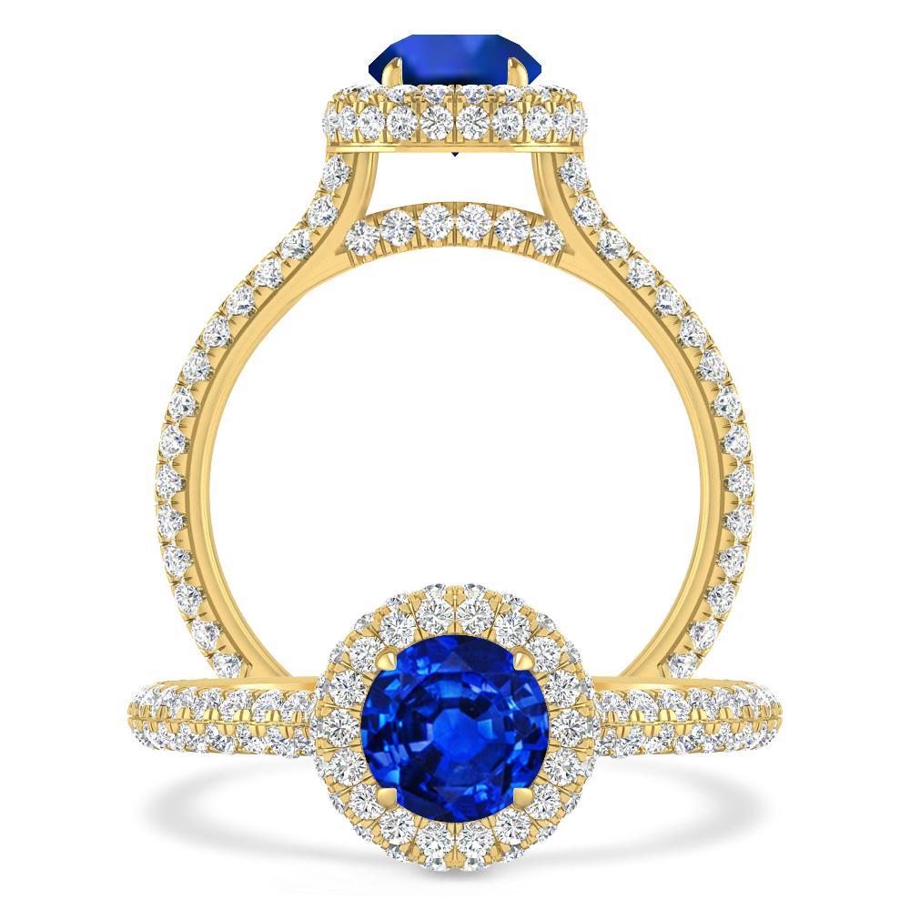 Yellow Gold - Sapphire