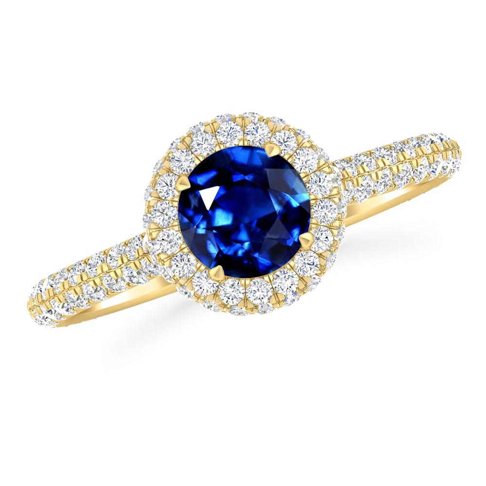 Yellow Gold - Sapphire