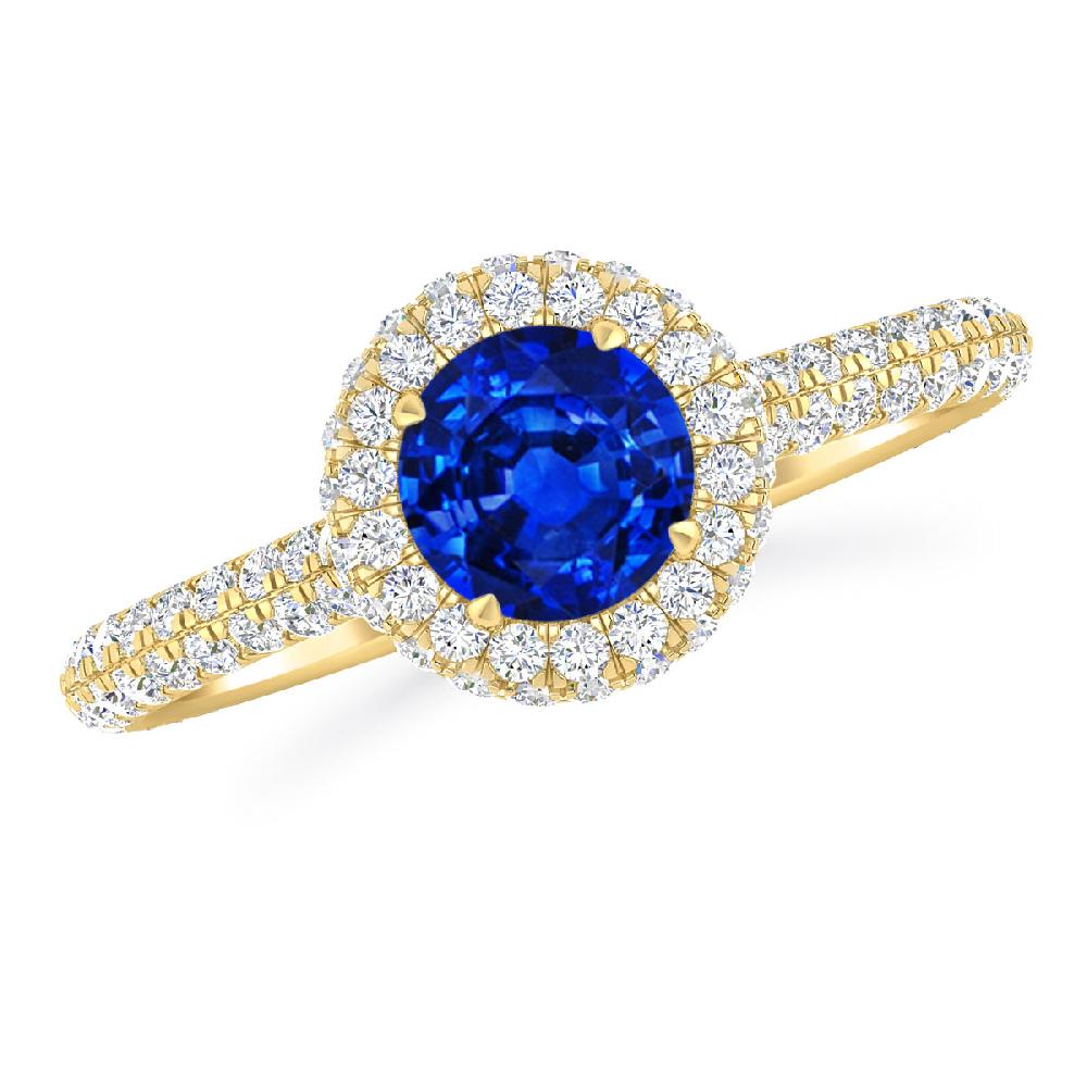 Yellow Gold - Sapphire