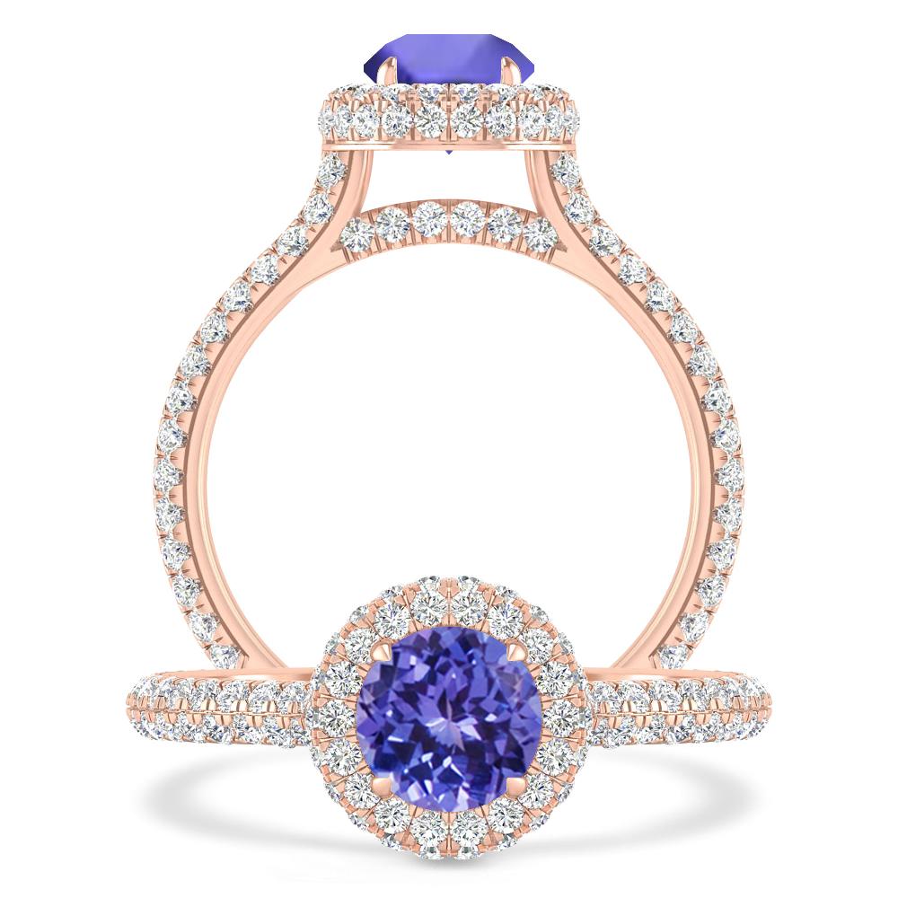 Rose Gold - Tanzanite