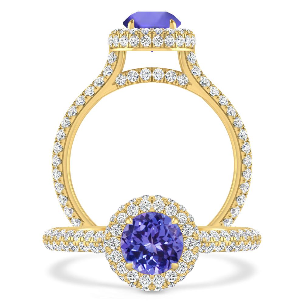 Yellow Gold - Tanzanite