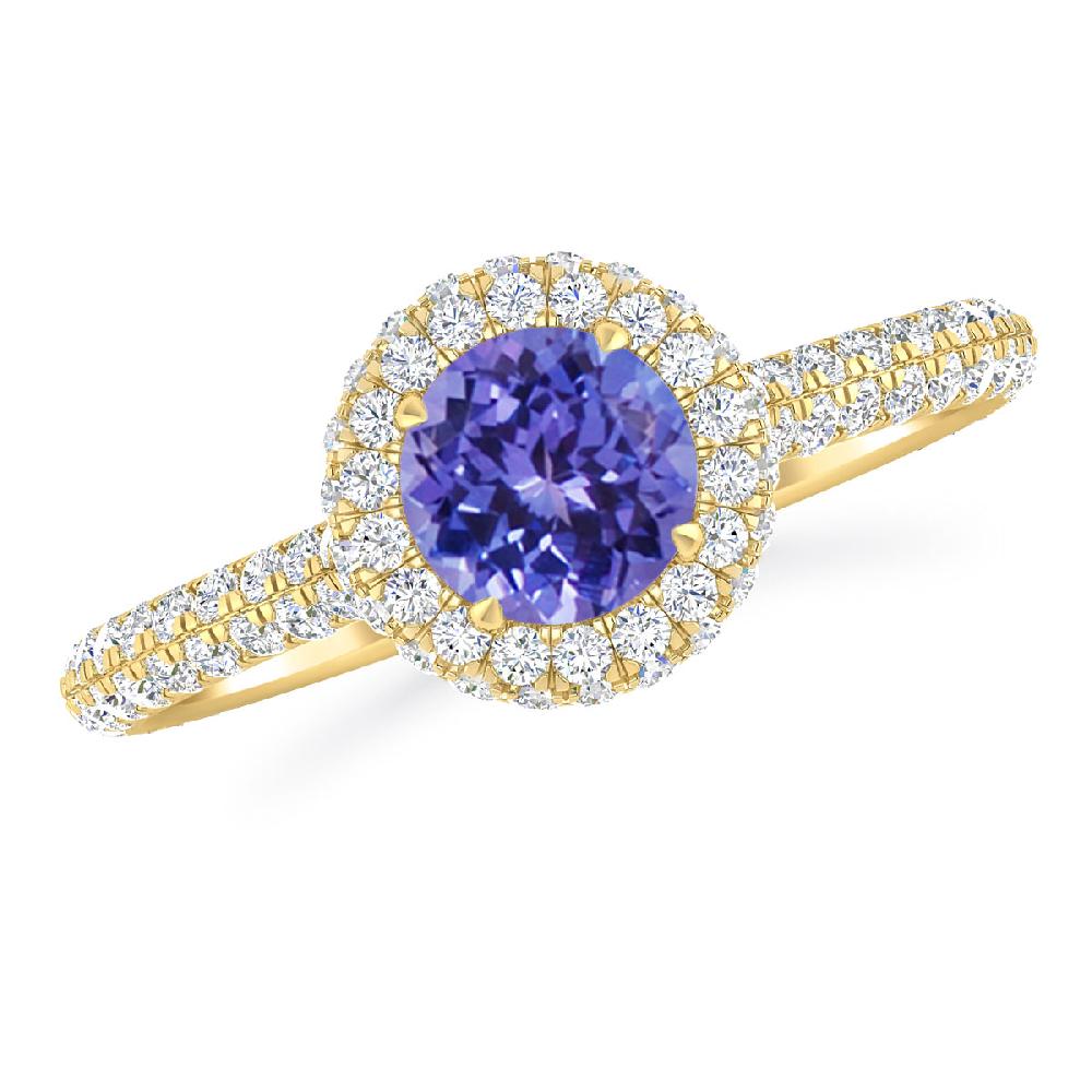 Yellow Gold - Tanzanite