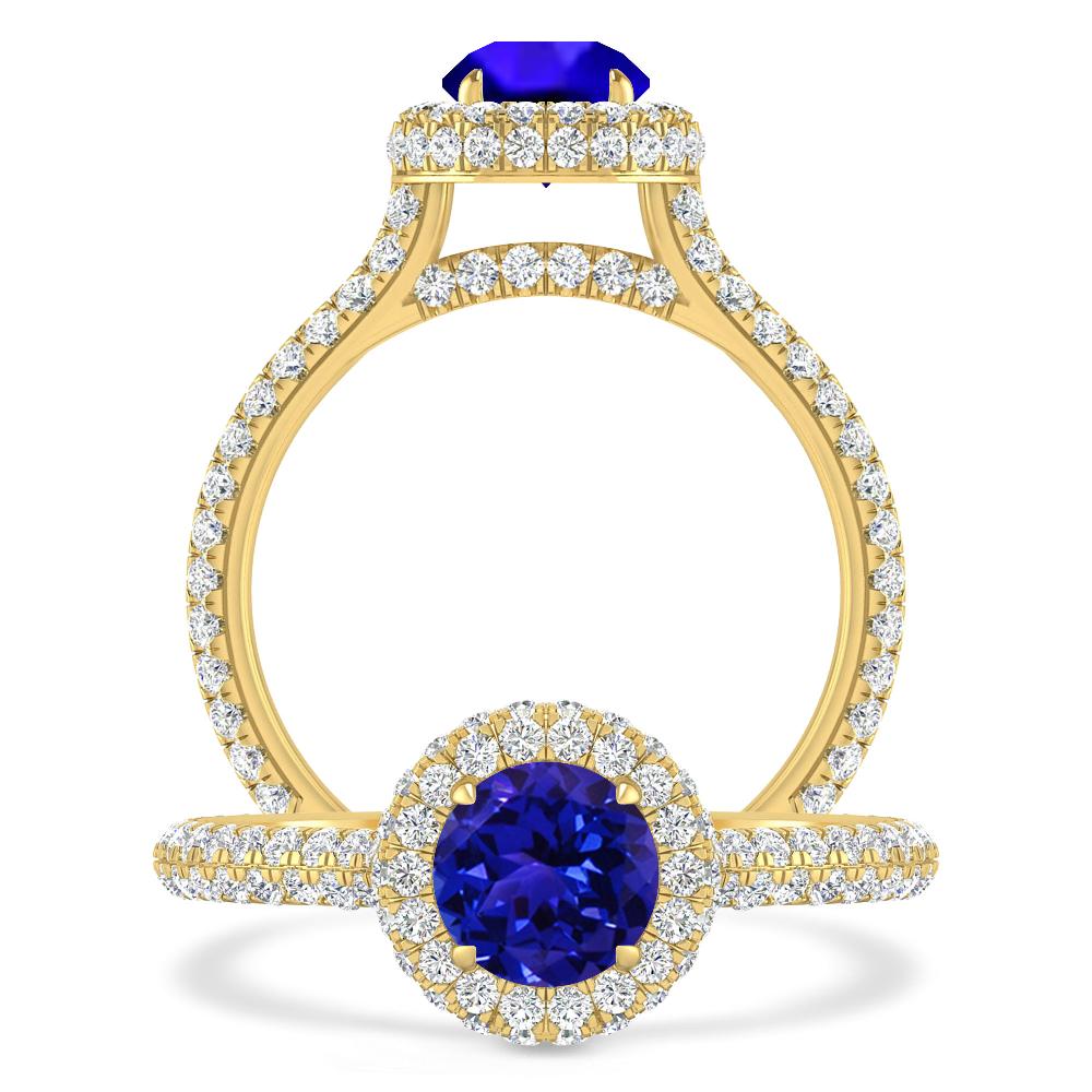 Yellow Gold - Tanzanite