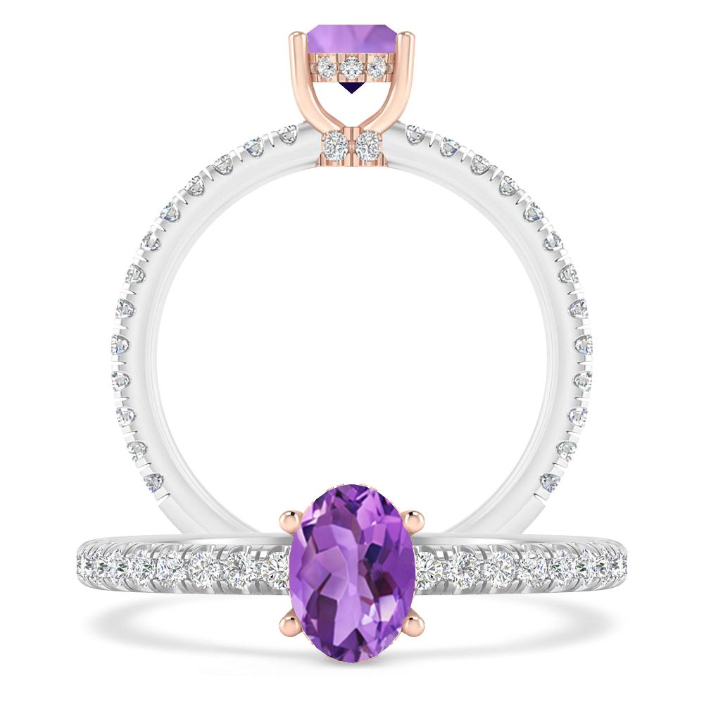 White Gold - Amethyst