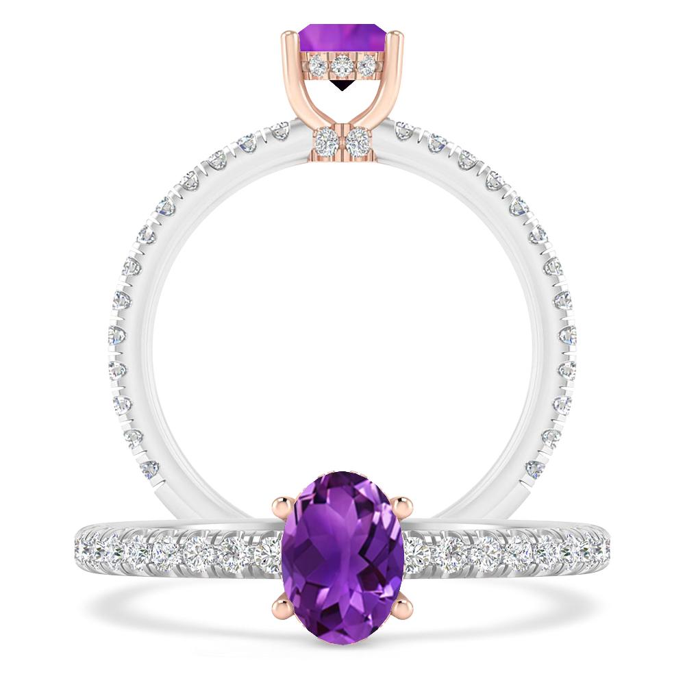 White Gold - Amethyst