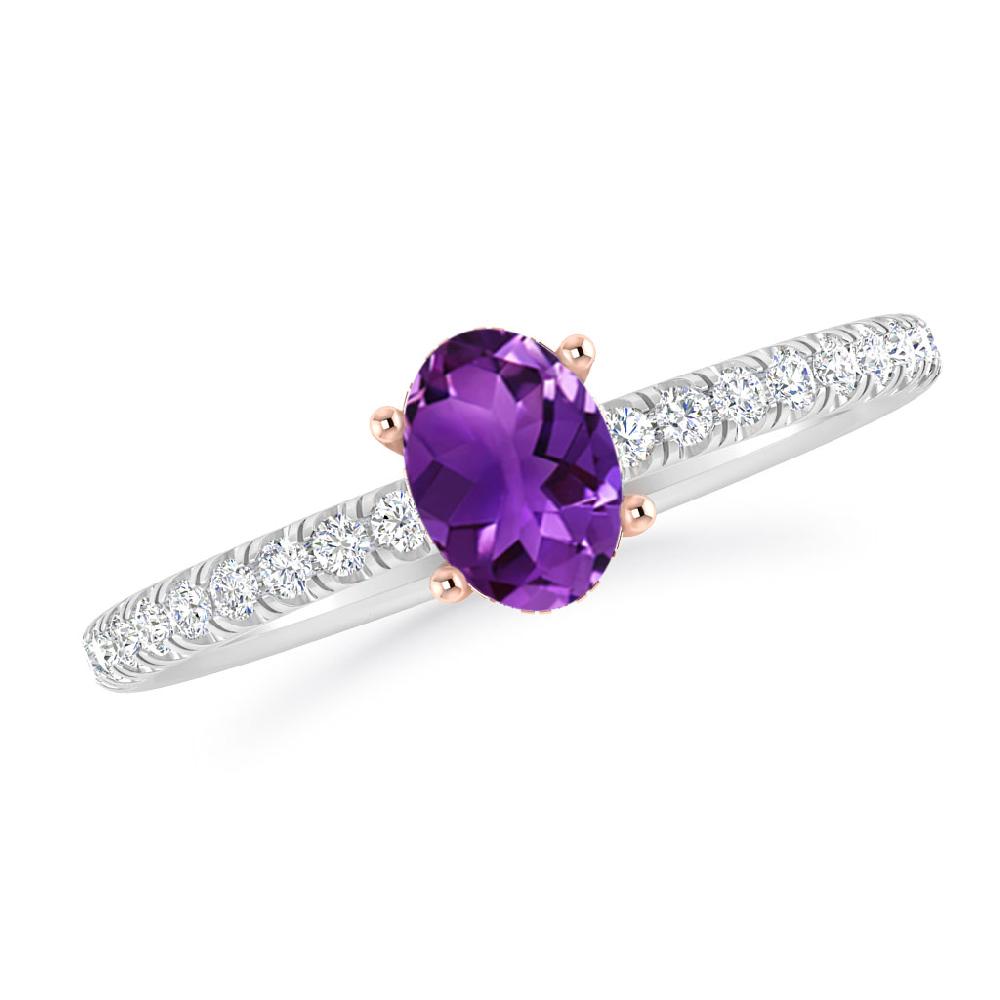 White Gold - Amethyst