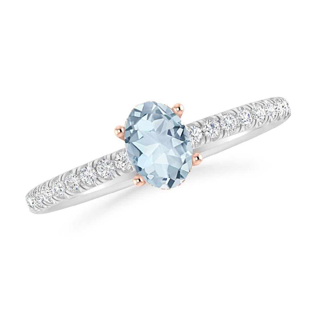 White Gold - Aquamarine