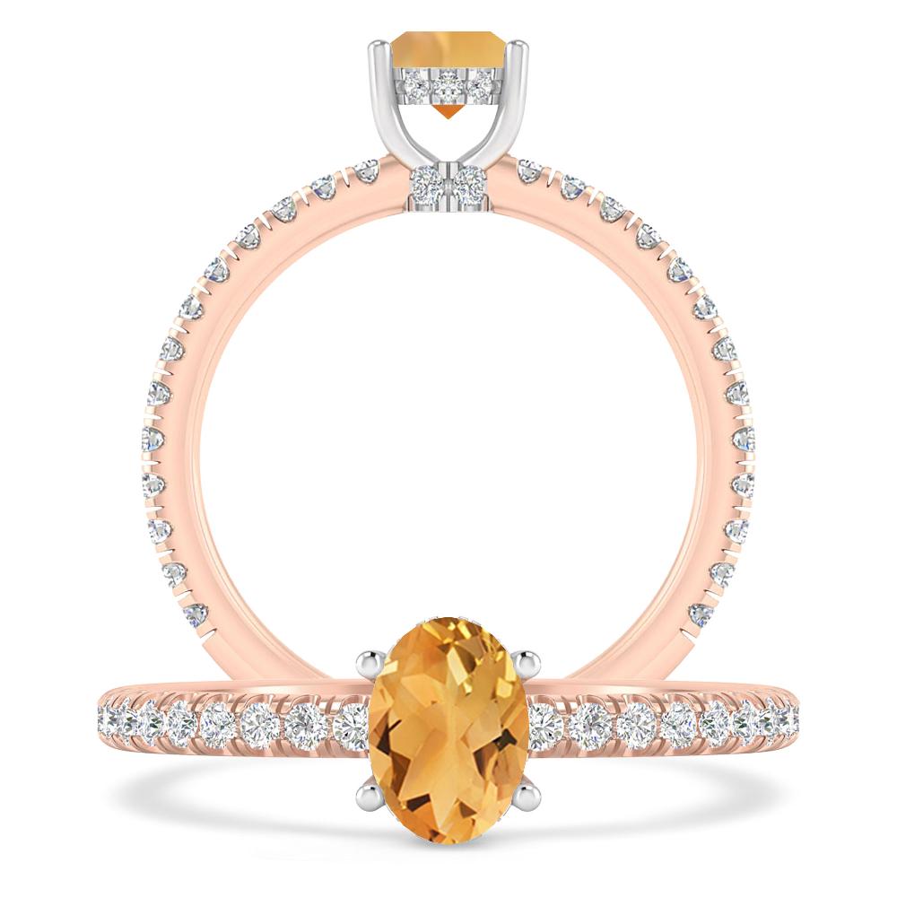 Rose Gold - Citrine