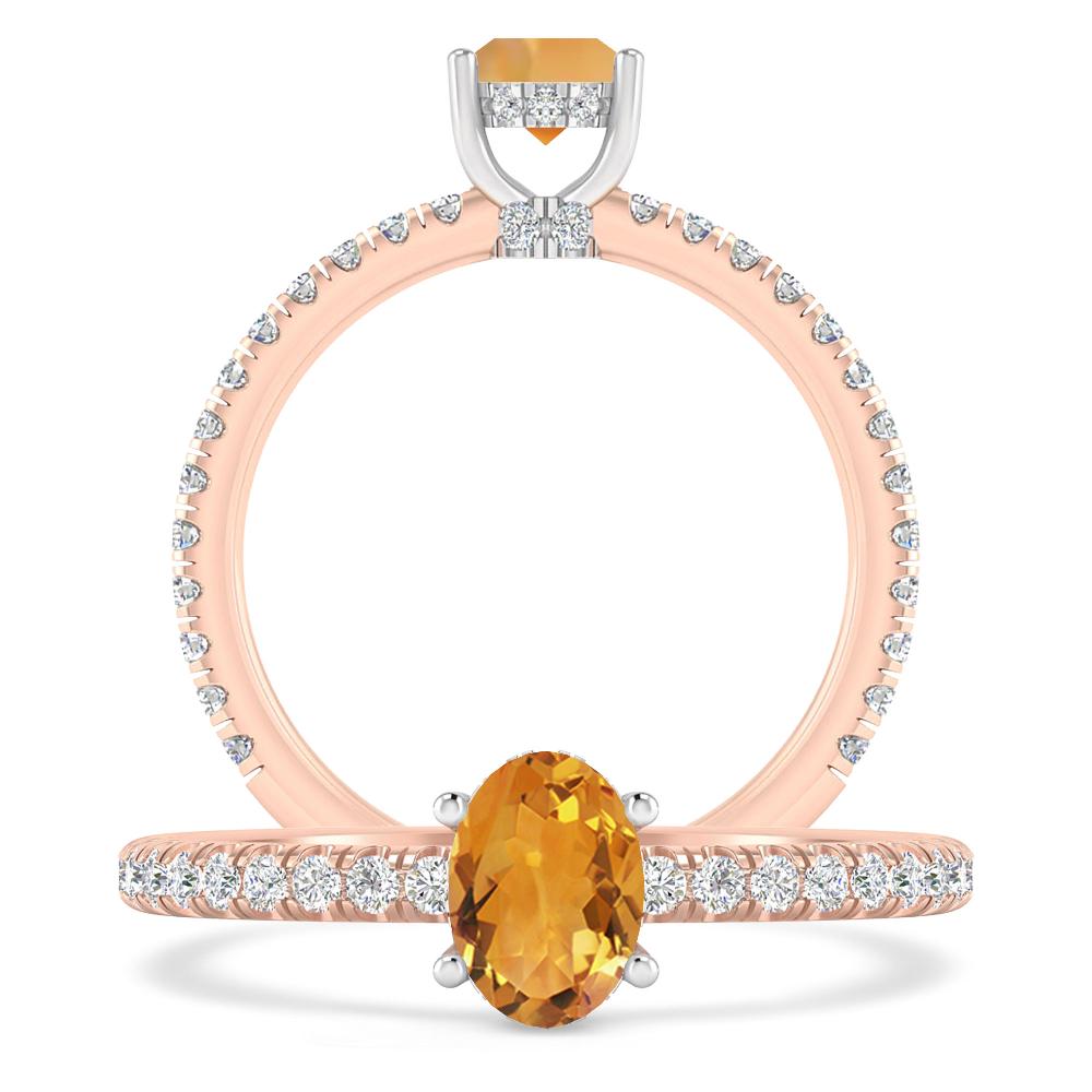 Rose Gold - Citrine