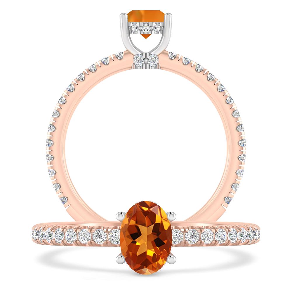 Rose Gold - Citrine