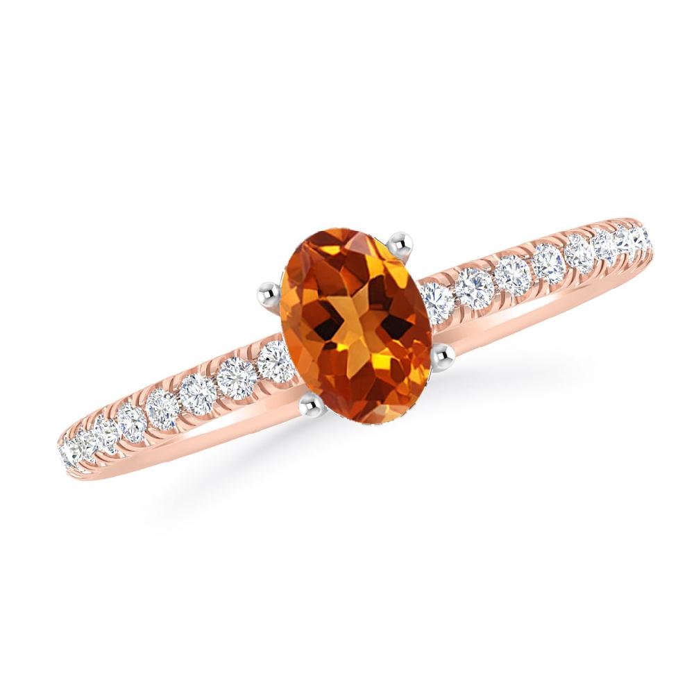 Rose Gold - Citrine