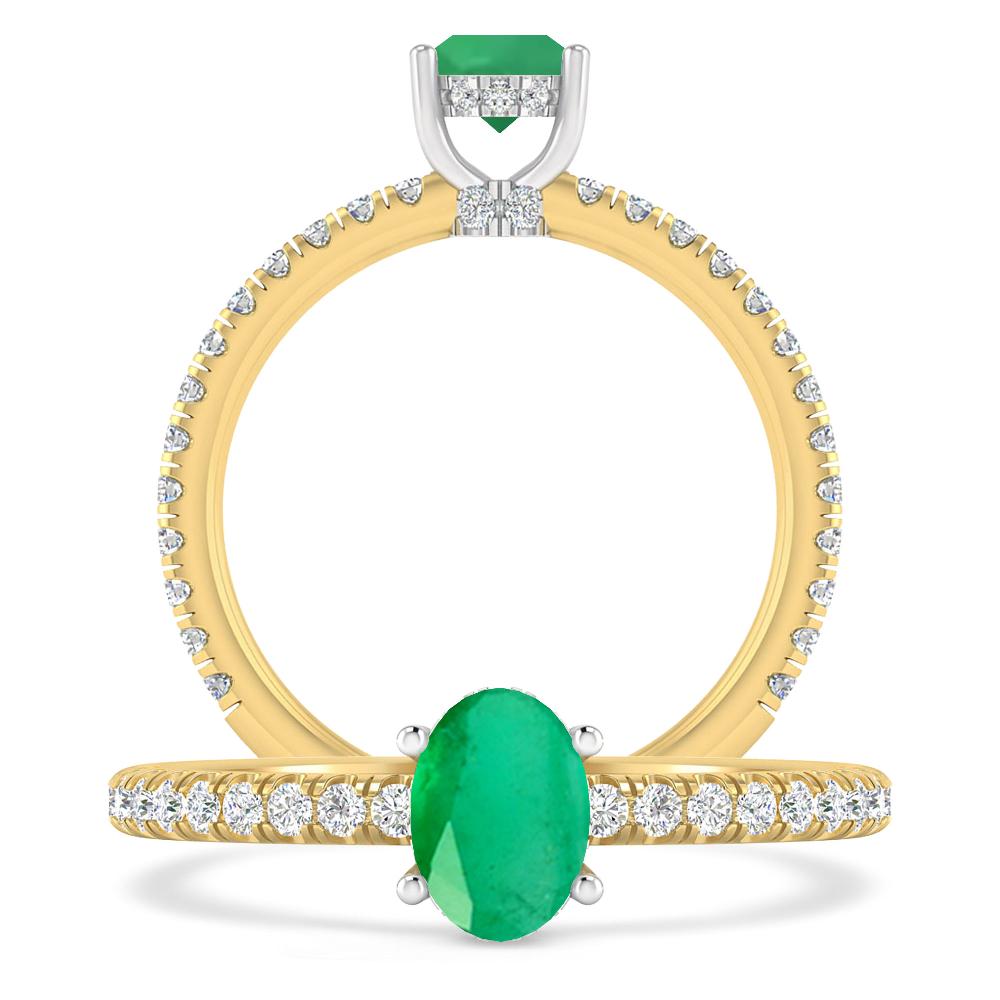 Yellow Gold - Emerald