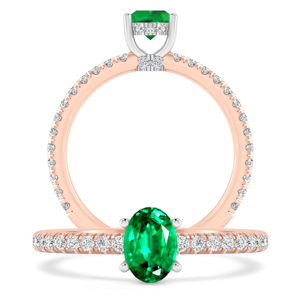 Rose Gold - Emerald