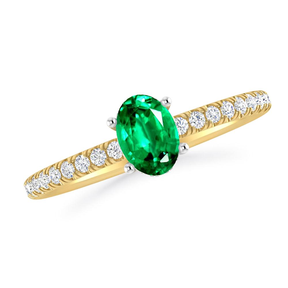 Yellow Gold - Emerald