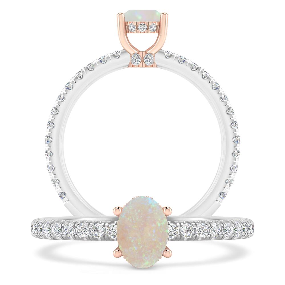 White Gold - Opal