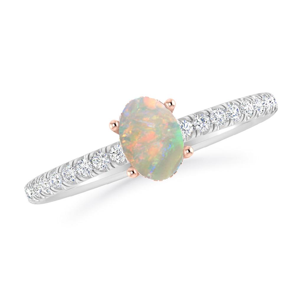 White Gold - Opal