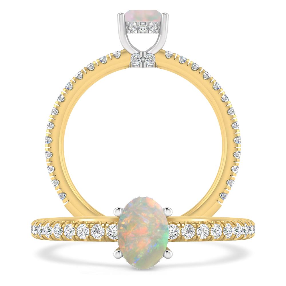 Yellow Gold - Opal