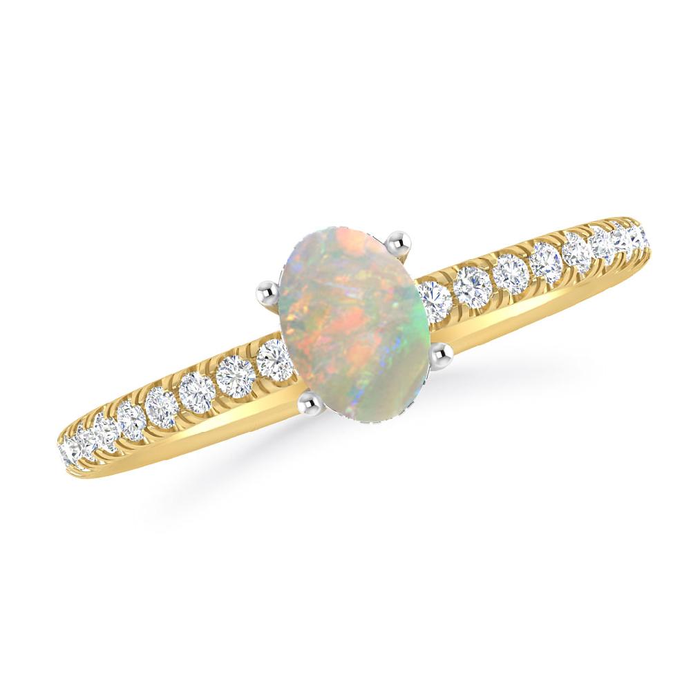 Yellow Gold - Opal