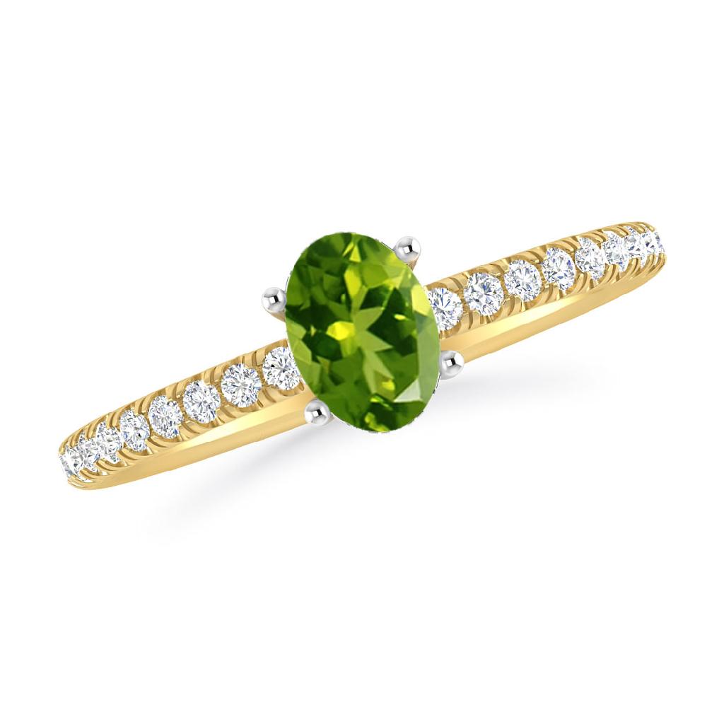 Yellow Gold - Peridot